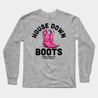 House Down Boots | Fabulous Pink Boots Long Sleeve T-Shirt